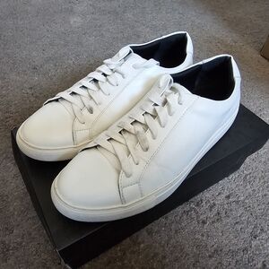 Alfani White Leather Sneakers Minimalist Design